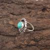 Natural Blue Copper Turquoise 925 Sterling Silver New Cocktail Boho Ring Jewelry RR-49-34