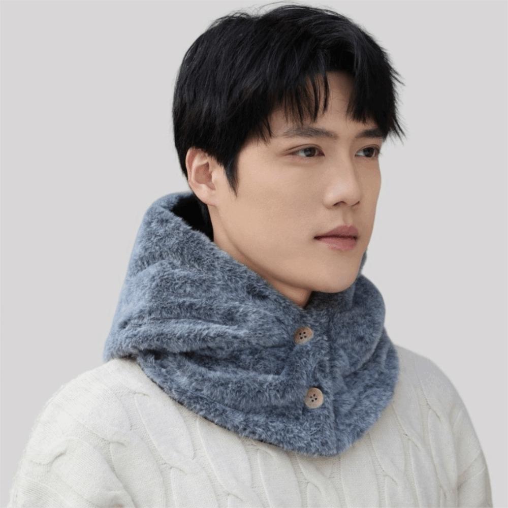 Solid Color Ear Protection Hat Neck Collar Knitted Hooded Hat Creative Balaclava Hat  Cycling
