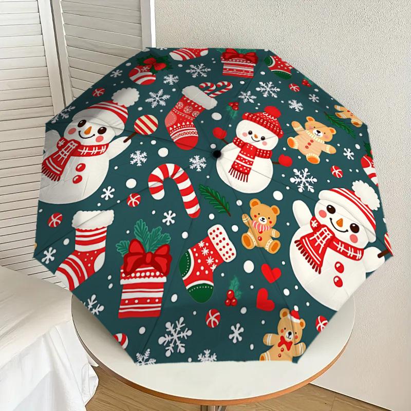 

1pc ornaments Automatic Folding Umbrella, Heavy-Duty 8-Rib Construction, Perfect for Everyday yy251114144