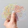 24pcs Flower With Nail Stickers Set 3D Nail Art Stickers Self-Adhesive Assorted Patterns Blossom Manicure Decoration