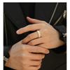 Adjustable Open Finger Ring With Cross Motif Vintage Boho Style Unisex Copper Jewelry Men Women