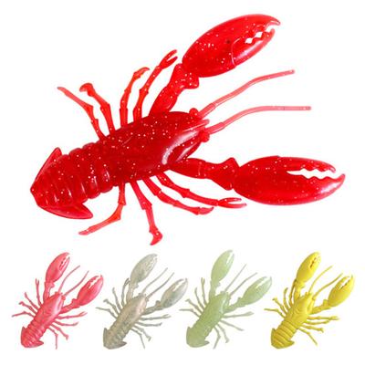 8Pcs Soft Baits Fishing Lures Realistic Looking Vivid Color Mini Size Portable Shrimp Fake Baits Artificial Lures
