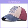 Vintage Washed Cotton Washed Print Baseball Cap Wholesale Adjustable Size