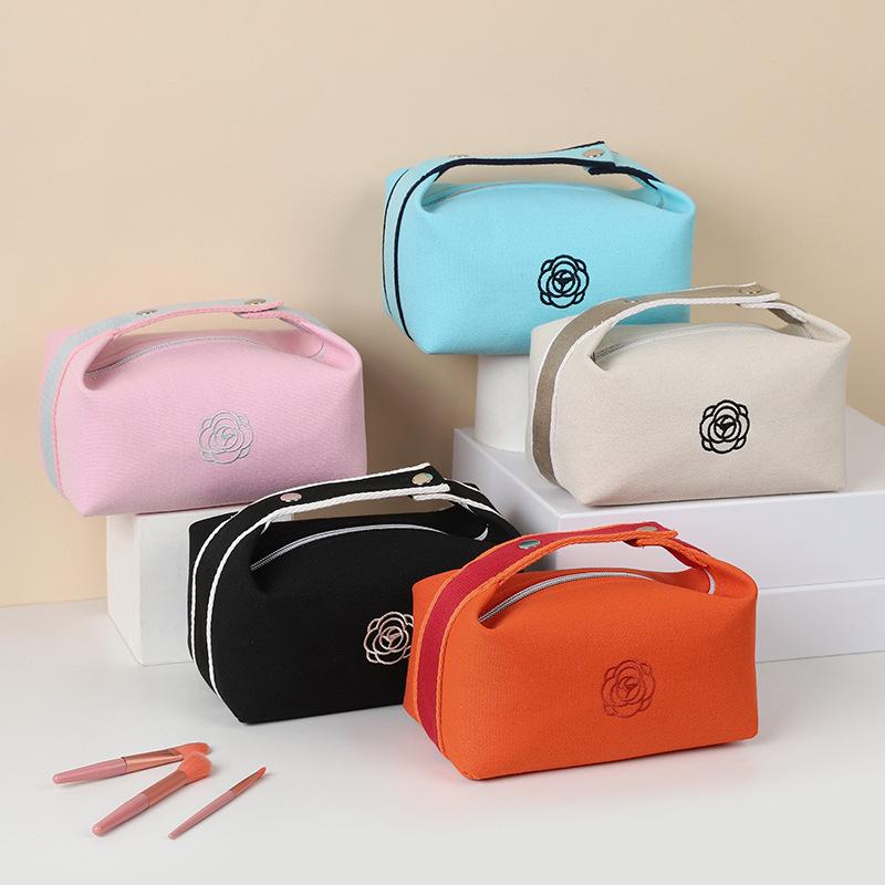 Travel Portable Camellia Portable Cosmetic Bag New Premium Cosmetics Lipstick Key Storage Bag