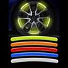 Wheel Sticker Safety Warning Sticker Car Hub Reflective Sticker Tire Rim Reflective Stripes