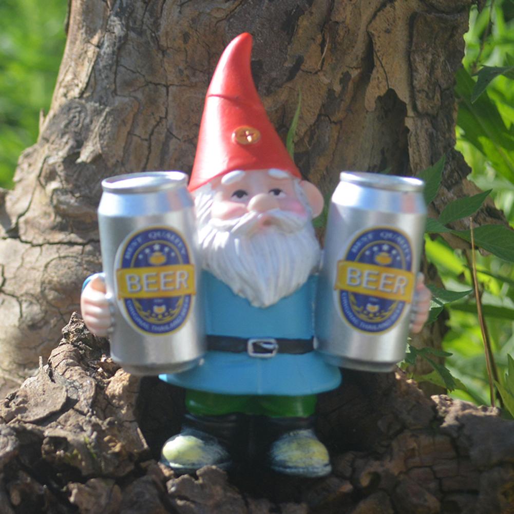 Outdoor Garden Resin Dwarf  Ornaments Multiple Styles Old Man Sculpture Handicraft Windproof Rainproof Lawn Room Decoration