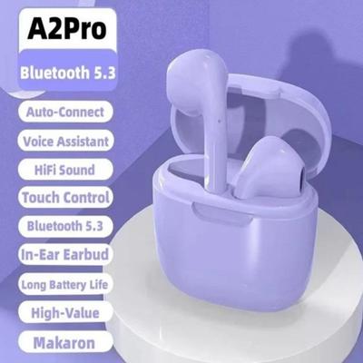 Pro A2 TWS Cuffie Wireless Bluetooth Macaron V5.3 Durata della Batteria Ultra-lunga e Cuffie Gaming Sportive Stereo a Bassa Latenza