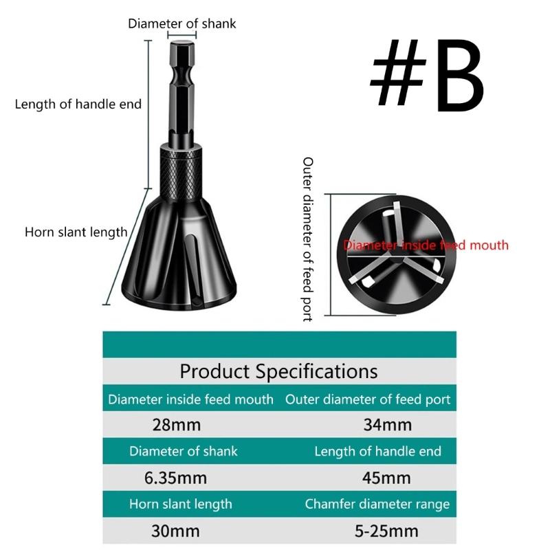 Deburring External Chamfer Tool Remove Burr Clean Bolt Tools Cutter Bolts Thread Fillet Trimming Access 5-20m
