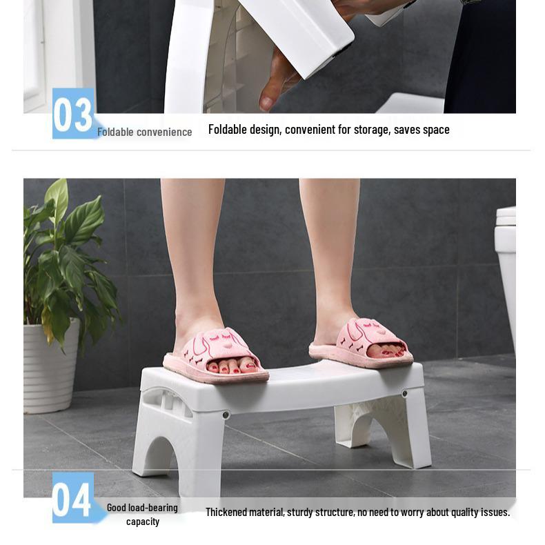 Thickened Foldable Squat Toilet Footstool
