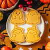 Nové halloweenské formičky na sušenky Roztomilé sušenky ve tvaru ducha Obrácené formičky na krájení cukru DIY pekářské nástroje Party dorty Dekorace Potřeby