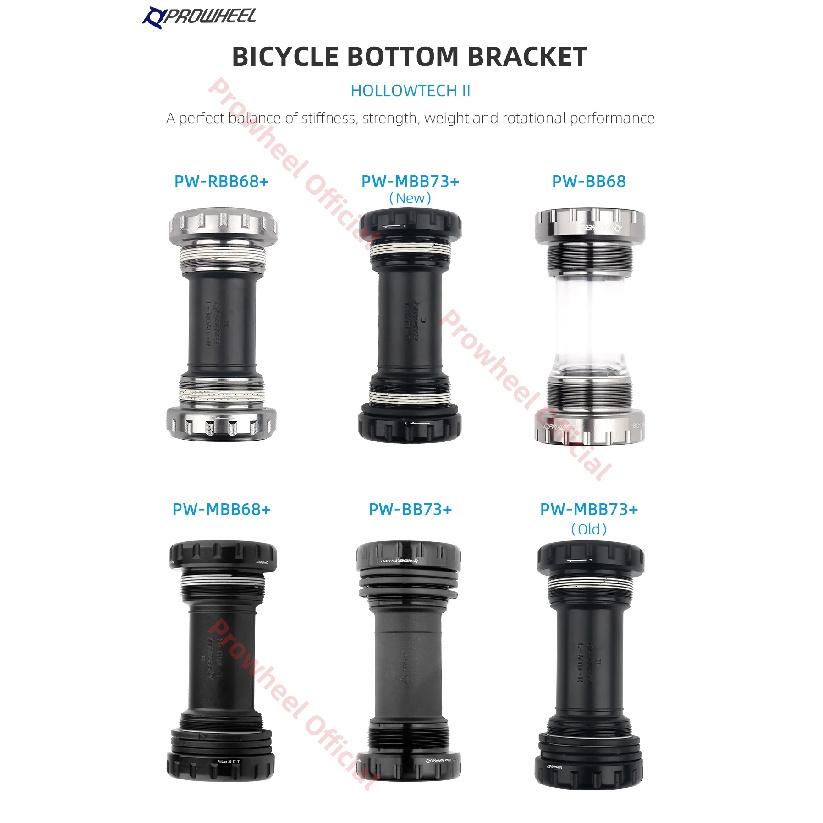 PROWHEEL Bicycle Bottom Bracket RBB68+ MBB73+ MBB68+ BB73+ Threaded Bottom Bracket MTB Bike Bearing MTB Sealed Bearing BB Part