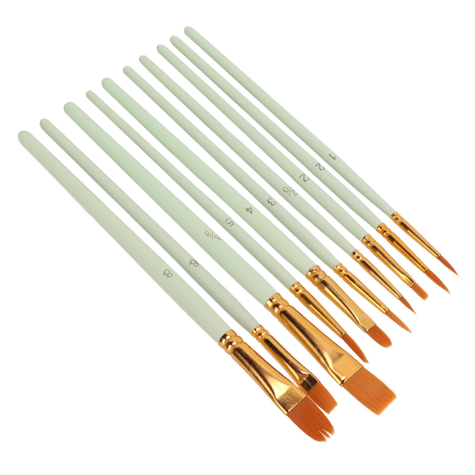 

Кисть для рисования Точный контроль Удобный захват Легко чистить Ручка для художественной живописи для друзей Начинающих светло-зеленый