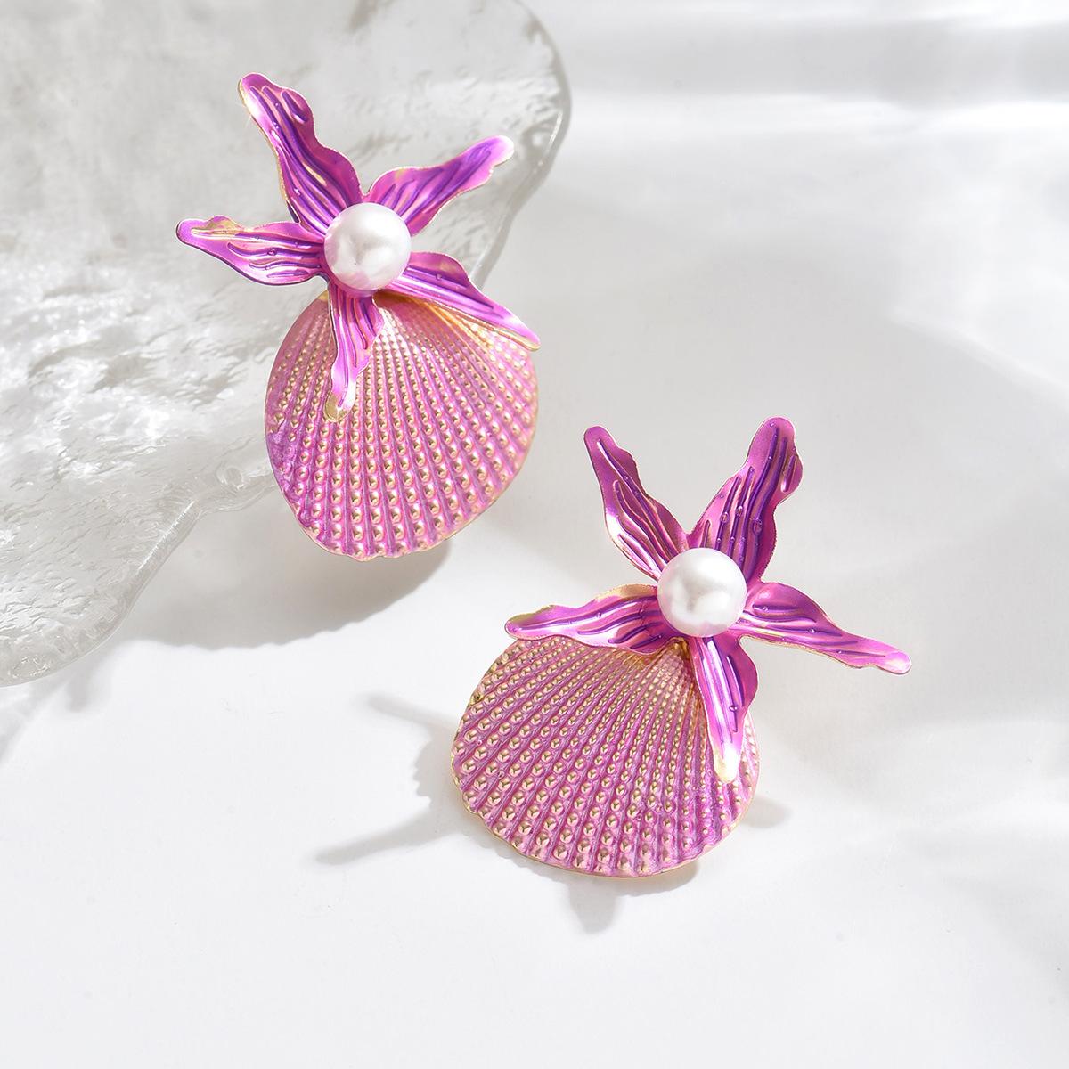 

Модні сережки-краплі для жіночих прикрас рожевий