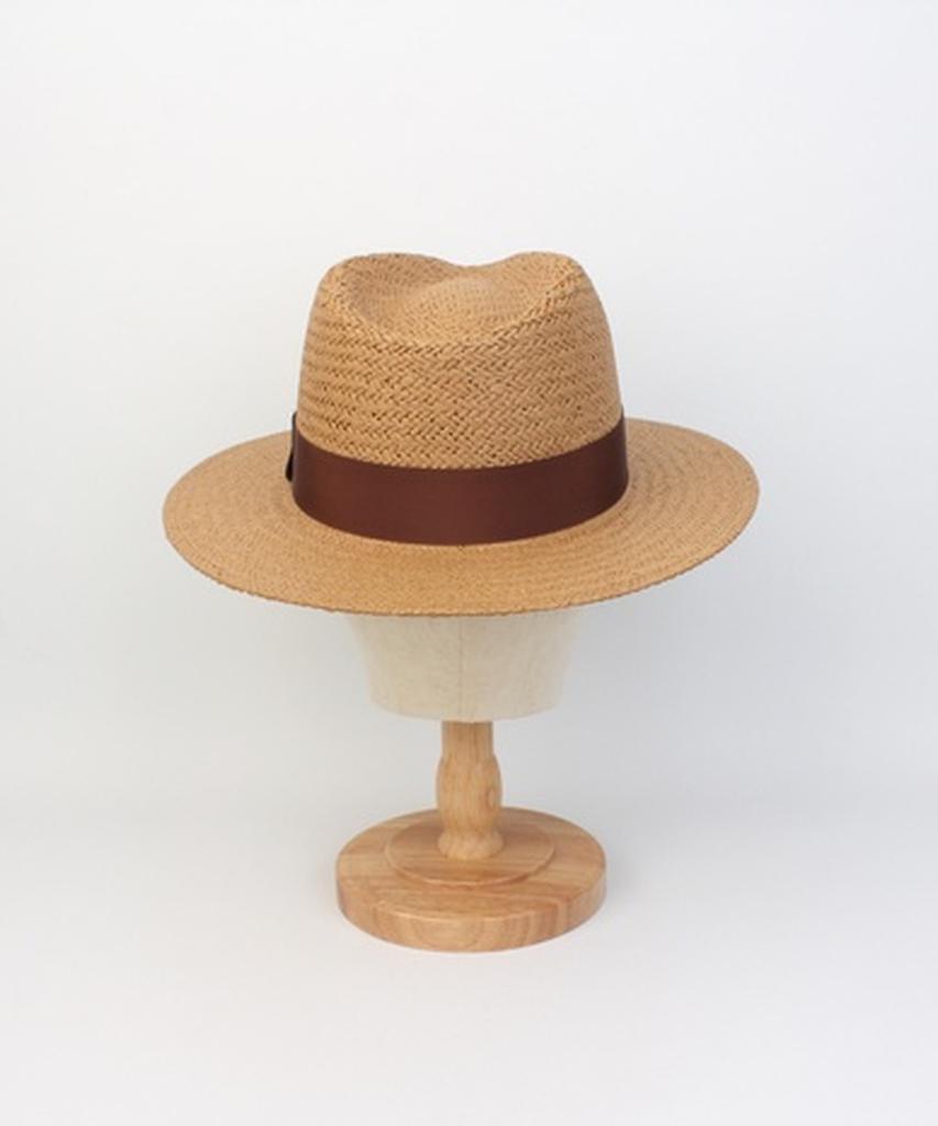 Yunibeosyeolkemiseuteuli Br Line Summer Brown Fedora - Big Size Summer Fedora