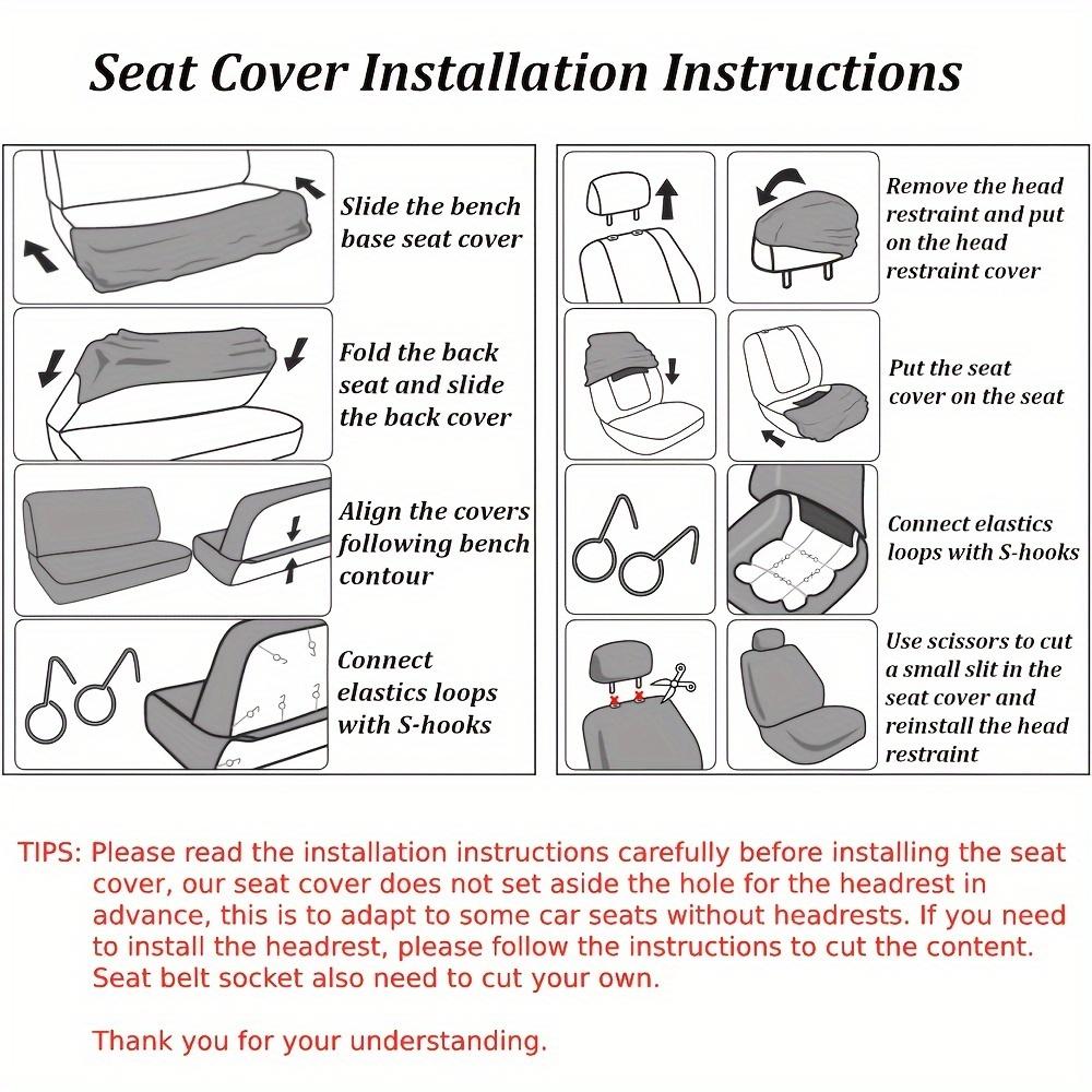 Scar Handsome Wolf All Five Seats (5 Seats) Cloth Printing Car Seat Cover All Four Seasons Universal