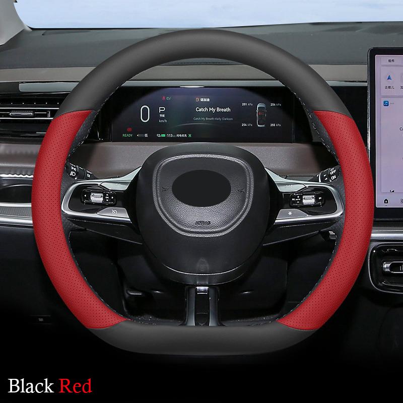 Car Auto Steering Wheel Cover Wrap for GAC Trumpchi E8 E8pro Max 2026 2026 D Type on Steering-Wheel