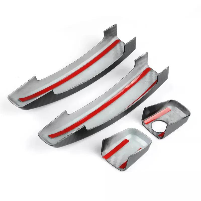 For Chevrolet Camaro 2010 2011 2013 2014 2015 Carbon Fiber Style Car Door Handle Cover Sticker Trim Accessories Protect Decor