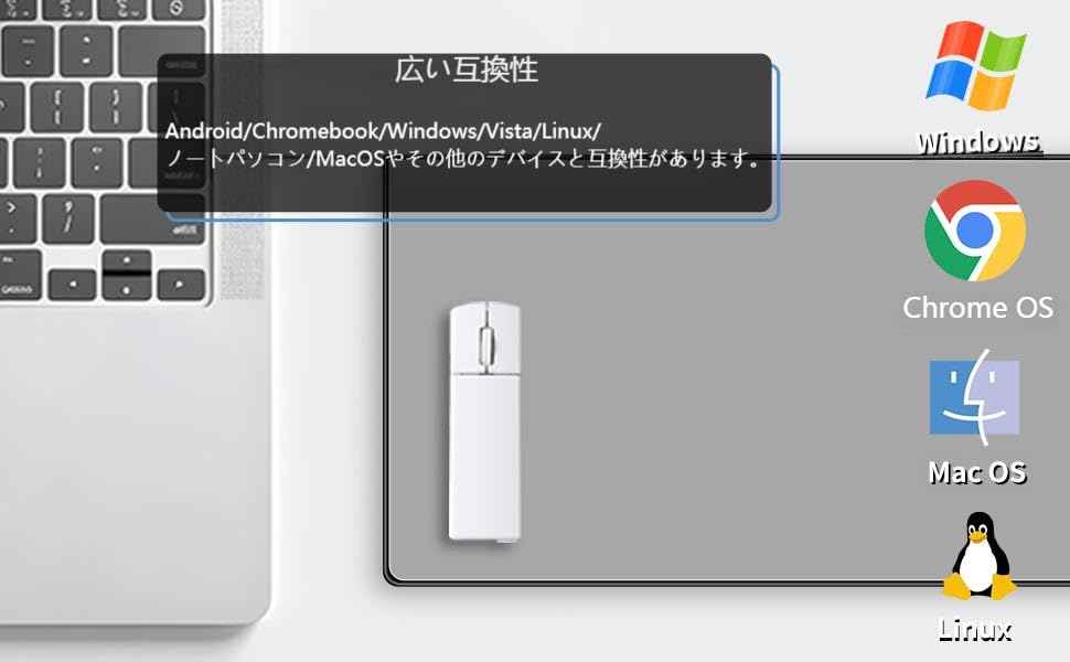 Wireless Bluetooth Mouse, 2.4G, Ultra-Lightweight, Ultra-Small, TYPE-C Rechargeable, Aerial Mouse, Ideal for Meetings, Lectures, Classes, Office