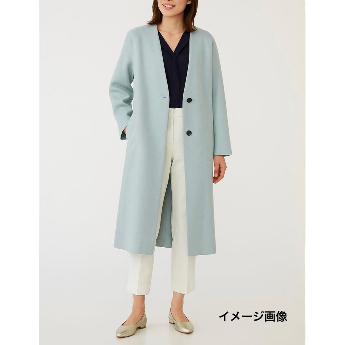 PLST Soft Double Cloth Coat S Blue No Color Spring Coat