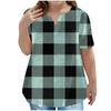 Children's Plus-size T-shirt Casual Fashion V-neck Short-sleeved Pocket Top