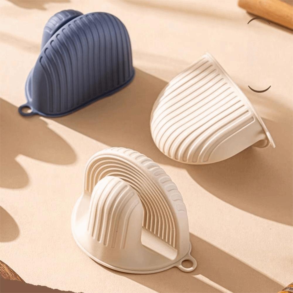 Anti-scald Silicone Oven Mitts Non Slip Baking Gloves Professional Kitchen Pinch Mittens  Baking