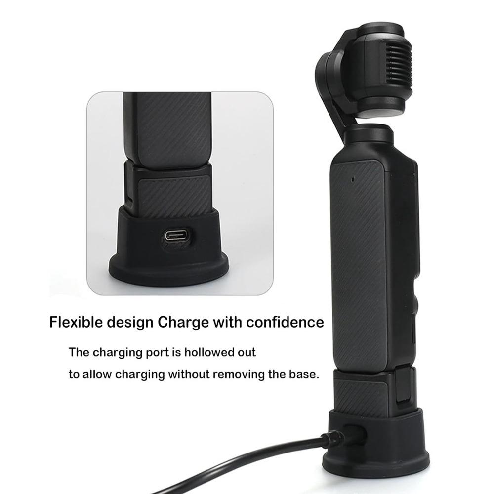 Siliconen Handheld Camera Stabilisator Basis Voorkomt Krassen en Glijden Bureau Camera Houder Basis voor OSMO Pocket 3