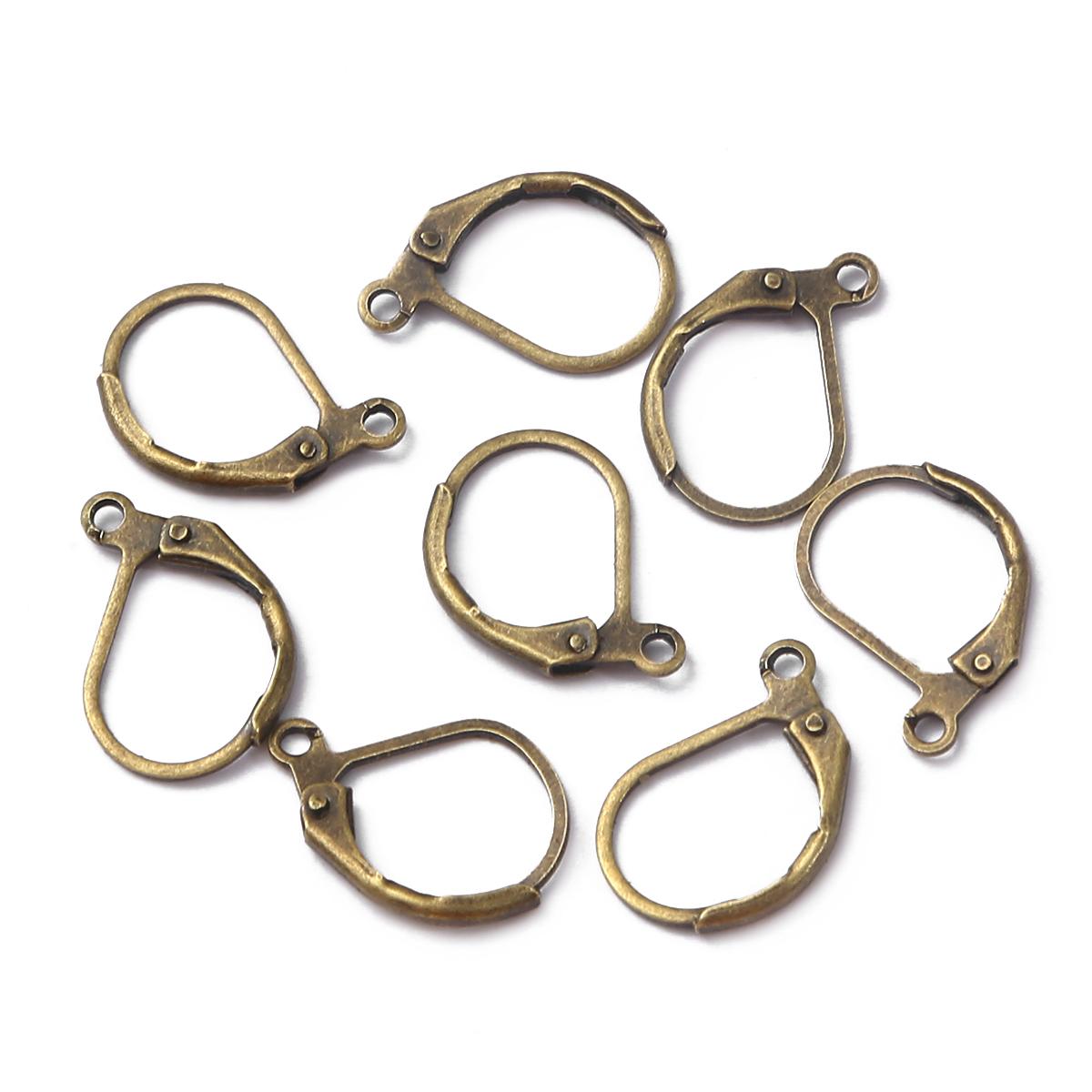 

10 шт./пакет, медные гипоаллергенные розовые золотые французские серьги-крючки, проволочные застежки для ушей, основа для изготовления ювелирных изделий своими руками бронзовый