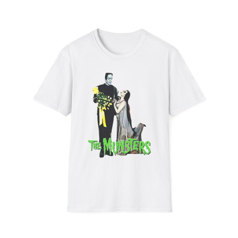 The Munsters Unisex Softstyle T-Shirt, Herman Munster, Lily Munster, Graphic Tee Unisex T-Shirt XXXL