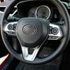 Chrome Car Steering Wheel Switch Cover Trim 3Pcs For Toyota RAV4 Corolla Cross