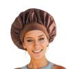 New Satin Wide Brim Nightcap Silky Bonnet Hair Wrap for Sleeping Sleep Cap With Elastic Soft Band Styling Cap Hair Wrapping Tool