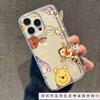 Winnie Tigger iPhone16promax mobile phone case Apple 15 transparent 14 Europe and America 13 Pro airbag 12/11