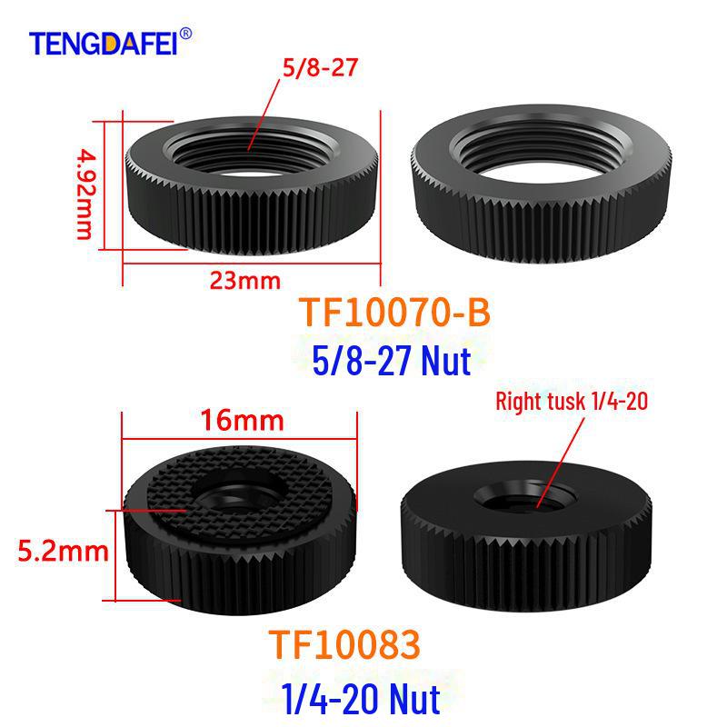Kamera Aksesuar Seti: 1/4" Vida, 3/8" Somun, 5/8" Mikrofon, Sıcak Ayakkabı Düğmesi, Selfie Çubuğu, Tripod Başlığı