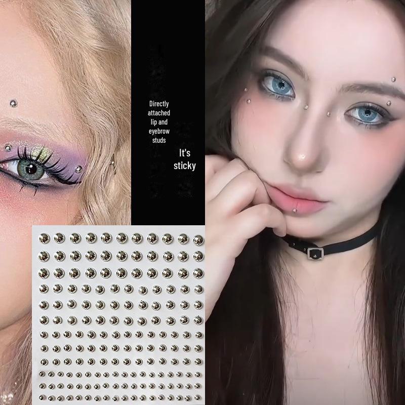 

Украшения для лица и тела: Наклейки на брови, губы, нос и ногти для музыкальных фестивалей и не только 165 pieces серебряный