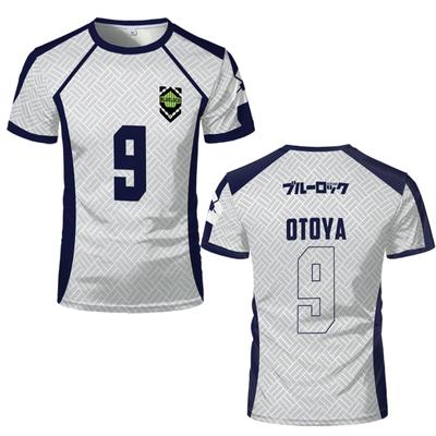2025 Nový Pánský Anime Blue Lock Nagi Fotbalový Dres Tričko Dámské Sportovní Topy s Kulatým Výstřihem Dětské Ležérní Tričko s Krátkým Rukávem