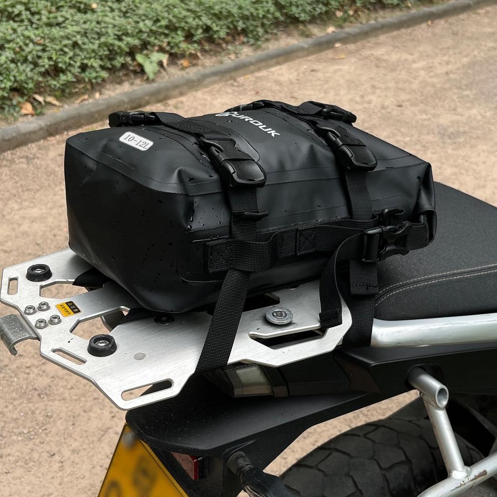 UROUK Waterproof Motorcycle Bumper Bag with Shoulder Motor Crash Bar Bag Essential Riding Gear for Motorcycles 6-8L Strap, -
