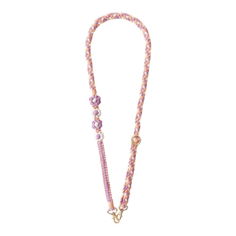 Long-style Bohemian Mobile Phone Lanyard Flower Shape Boho Cell Phone Lanyard Strap Anti-lost Daisy Crossbody Neck Lanyard