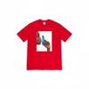 Supreme Logo-Print BOX Rundhals Kurzarmshirt Rot S57