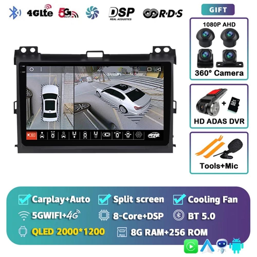 For Toyota Land Cruiser Prado 120 3 Ll For Lexus GX470 GX 470 J120 2002-2009 Car Radio Multimedia Video Player Navigation GPS