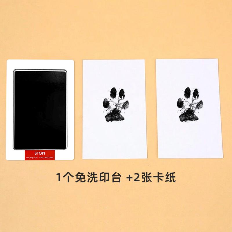 Pet Paw Print Ink Pad Wash Free Paw Print Maker for Dogs Cats DIY Puppy Footprints Souvenirs Pet Photo Album Souvenir Making Set