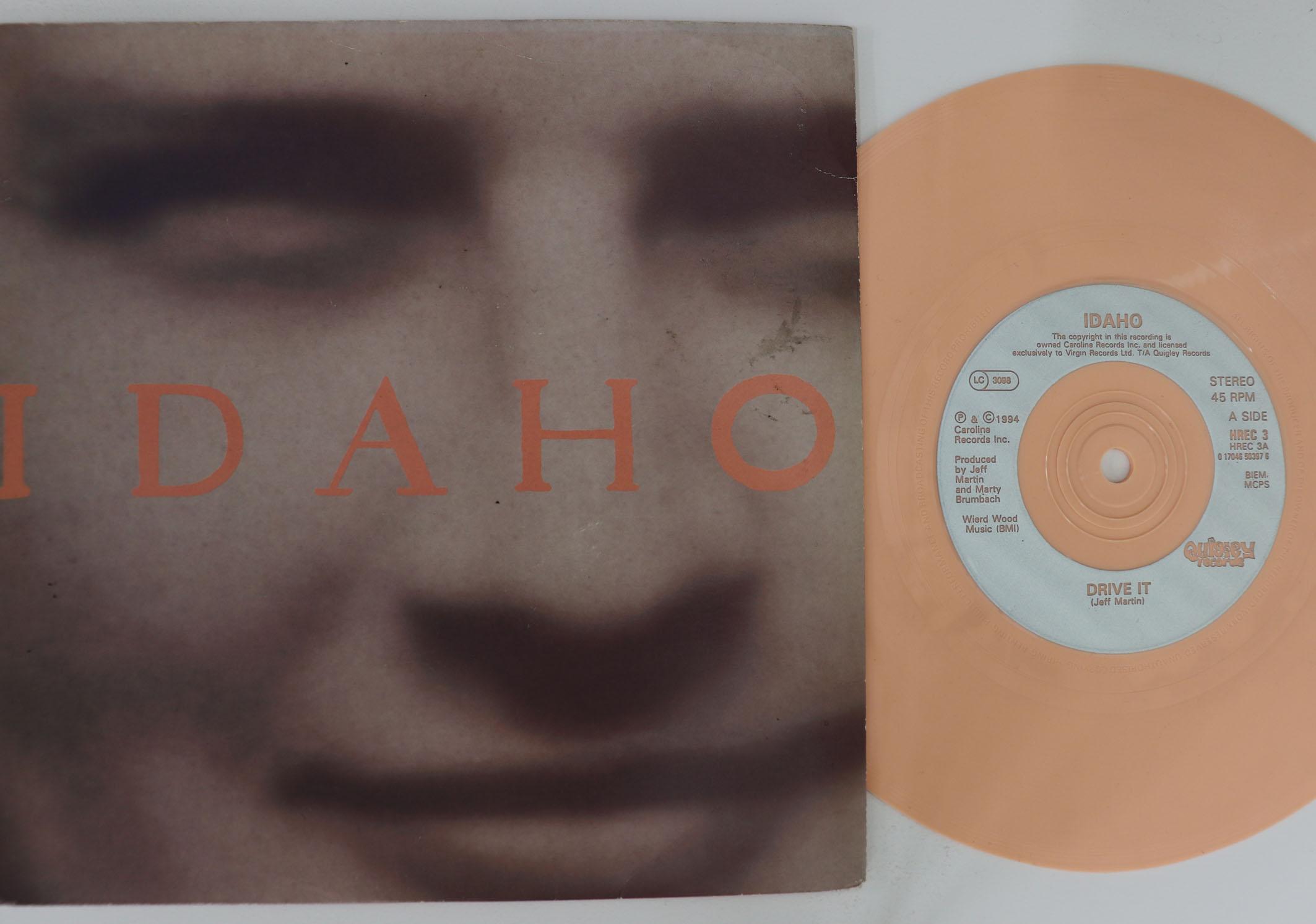 

7inch Record IDAHO Drive It Sweep HREC3 QUIGLEY 1994 UK Rock Used