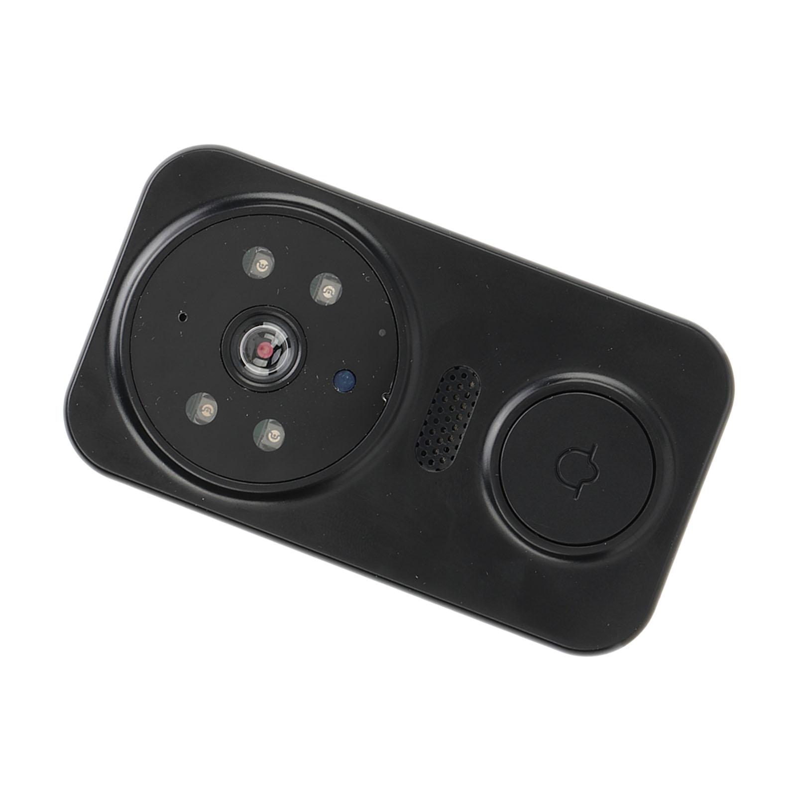 

Беспроводной дверной звонок с камерой, 2-стороннее управление звуком через приложение, HD инфракрасное ночное видение, WiFi видеозвонок для