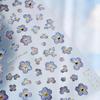 Oriental Blue and White Porcelain Nail Art Sticker Delicate Gold Outline Floral Nail Art Chinese Vintage Ceramic Manicure Decal