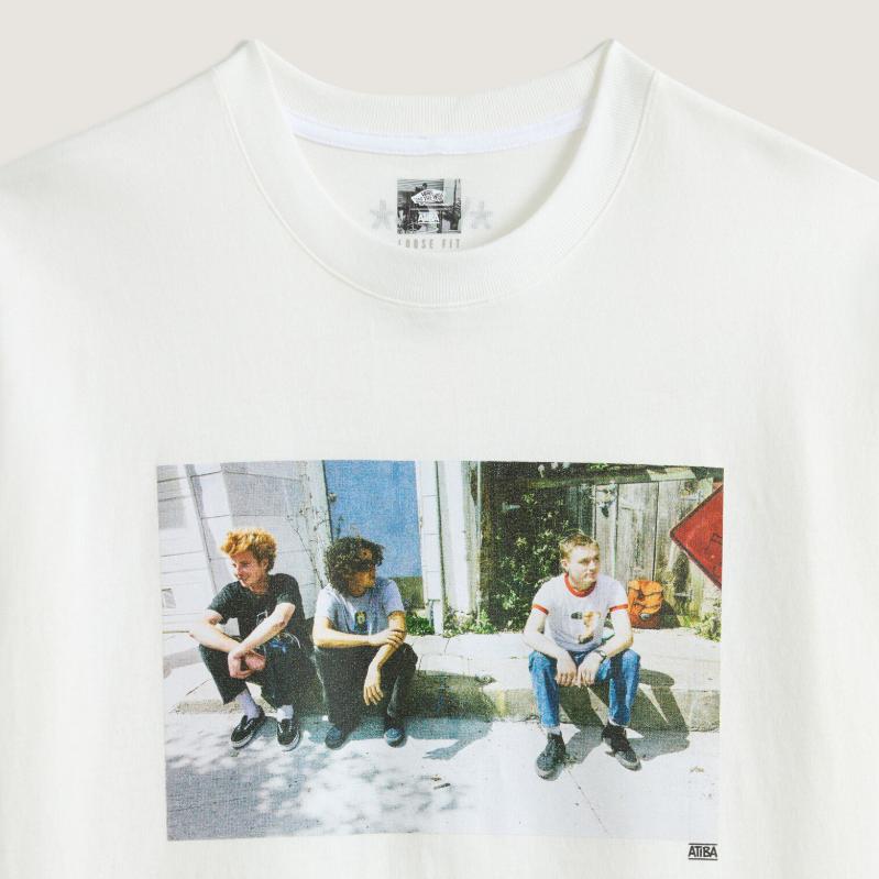 Vans X Atiba Collaboration Soft Comfortable Simple Round Neck Short Sleeve T-Shirt Unisex Tops VN000QJPWHT
