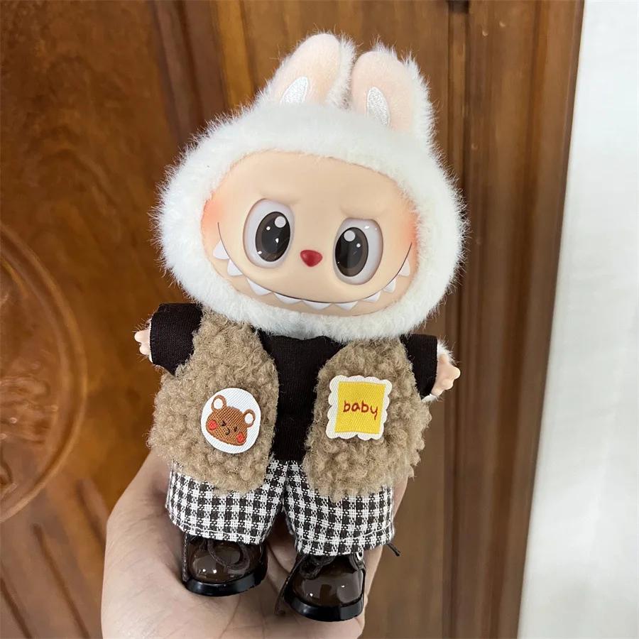 Mini Doll'S Clothes Outfit Accessories For Ropa Labubu and 10cm Cotton Doll Baby Replacement Clothes Clothing Gift