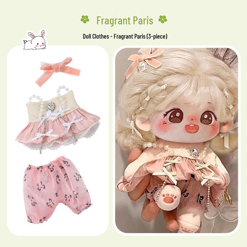 20cm Cotton Plush Doll Clothing Set - Daily Outfits for Boys & Girls