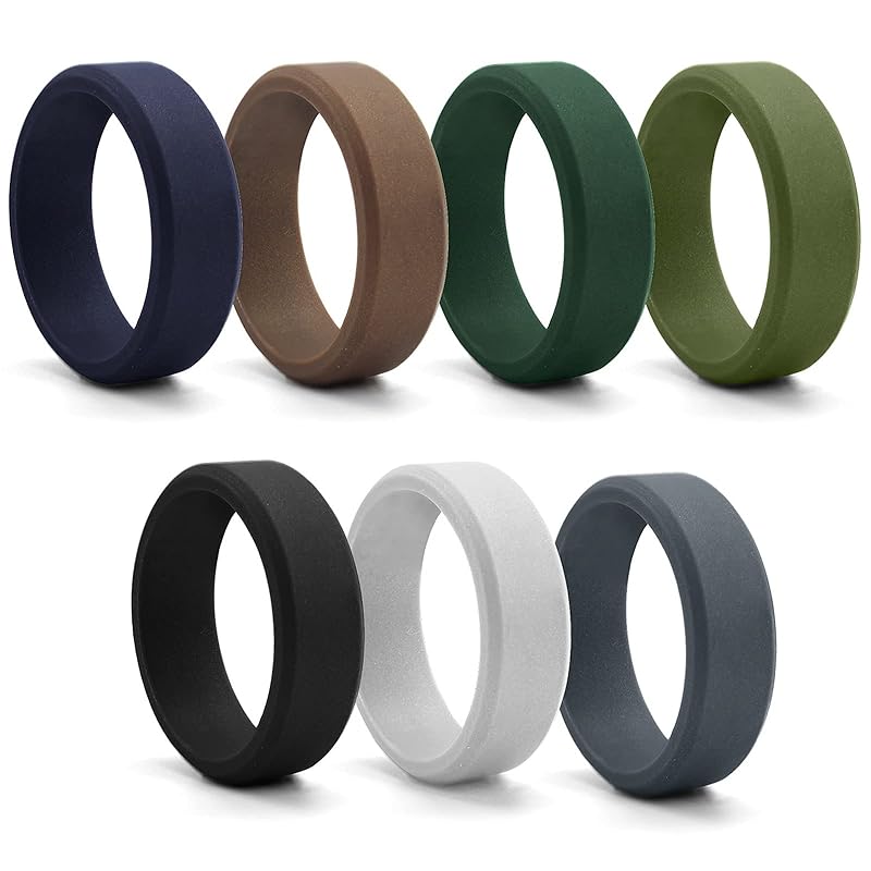 

[Flongo] rubber ring men s silicon Rubber ring: No. 19 motion sports accessories fashion accessories male boy everyday life casual lightweight friend