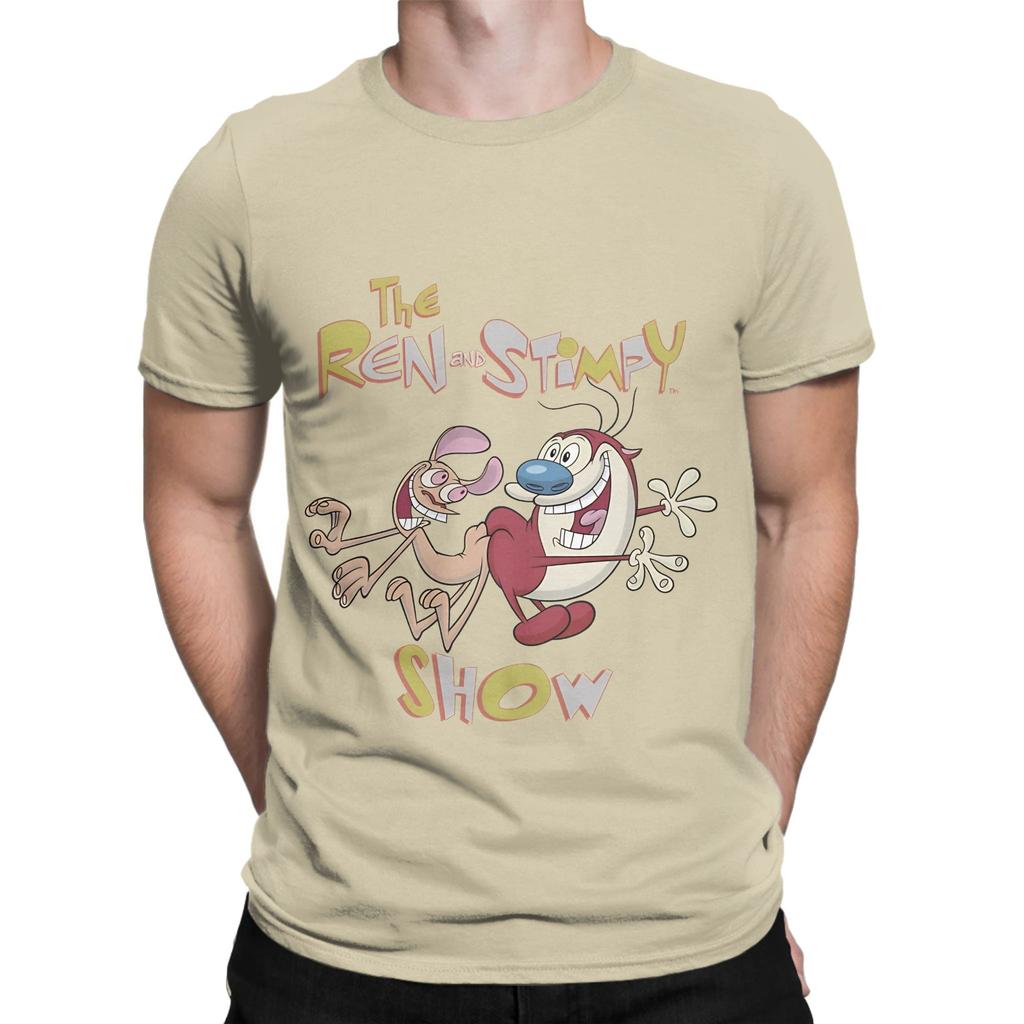 Ren And Stimpy Classic Vintage Tv Show Logo Funny Graphic 100 Cotton TShirt The Rren Stimpy Show Tops Tees For Unisex