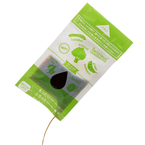 Artem Bento Condiment/Sauce Container, Green, 12cm x 6cm, Pack of 10, Antibacterial, Portable, Made in Japan, Sauce Pack A129743