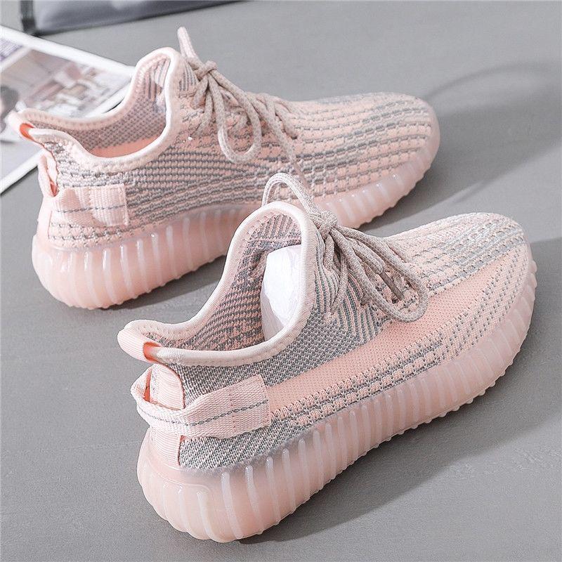 2024 Women's Summer Coconut Flyknit Sneakers: Lightweight, Breathable, Casual Korean Style Running Shoes