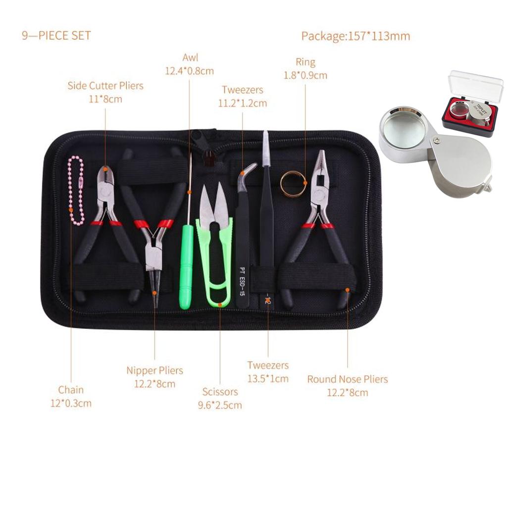 Pocket Loupe Magnifier Jewelry Magnifying Glass Foldable Diamond Lupa Triplet Jewelers Eye Glass Tool Reading Magnifier